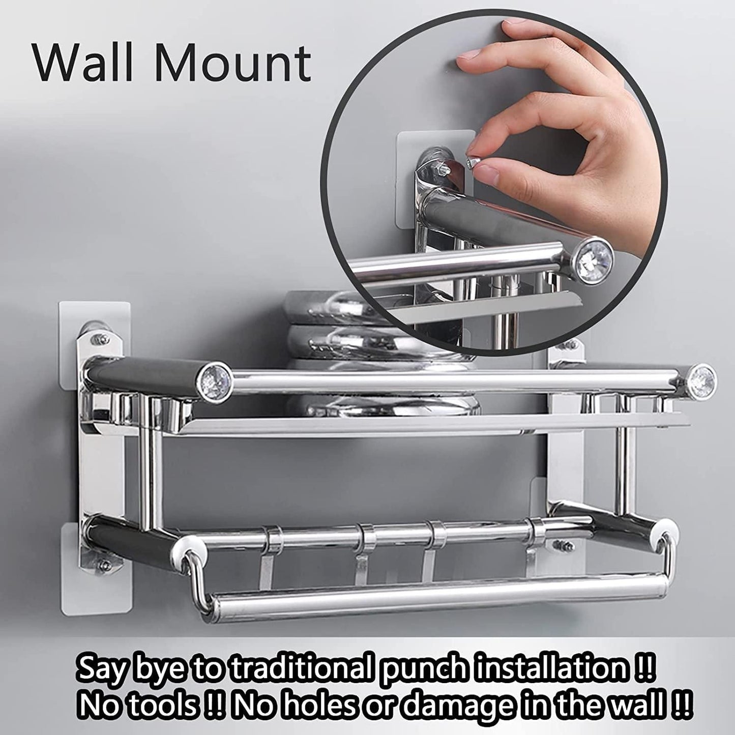 Self-Adhesive Wall Screws – No Drilling, No Damage, 10 Pcs